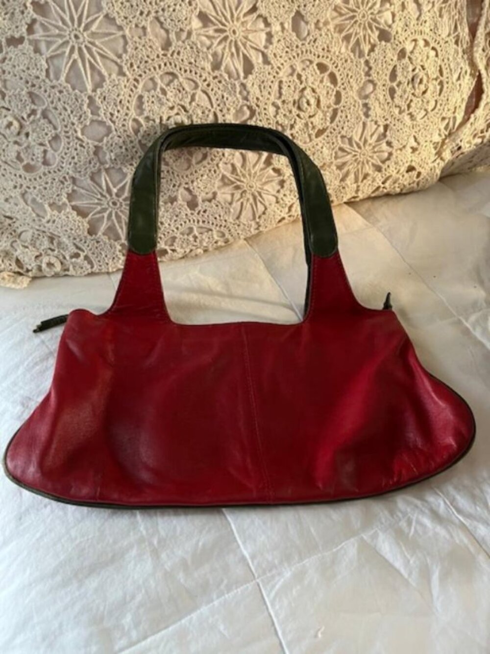 Prieto of Barcelona Leather Shoulder & Handbag w/Zipper Interior Pocket/Sz15X7.5